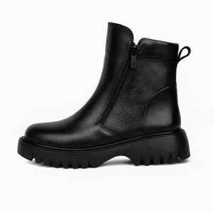 نیم بوت زنانه مدل چرم کد anilo15