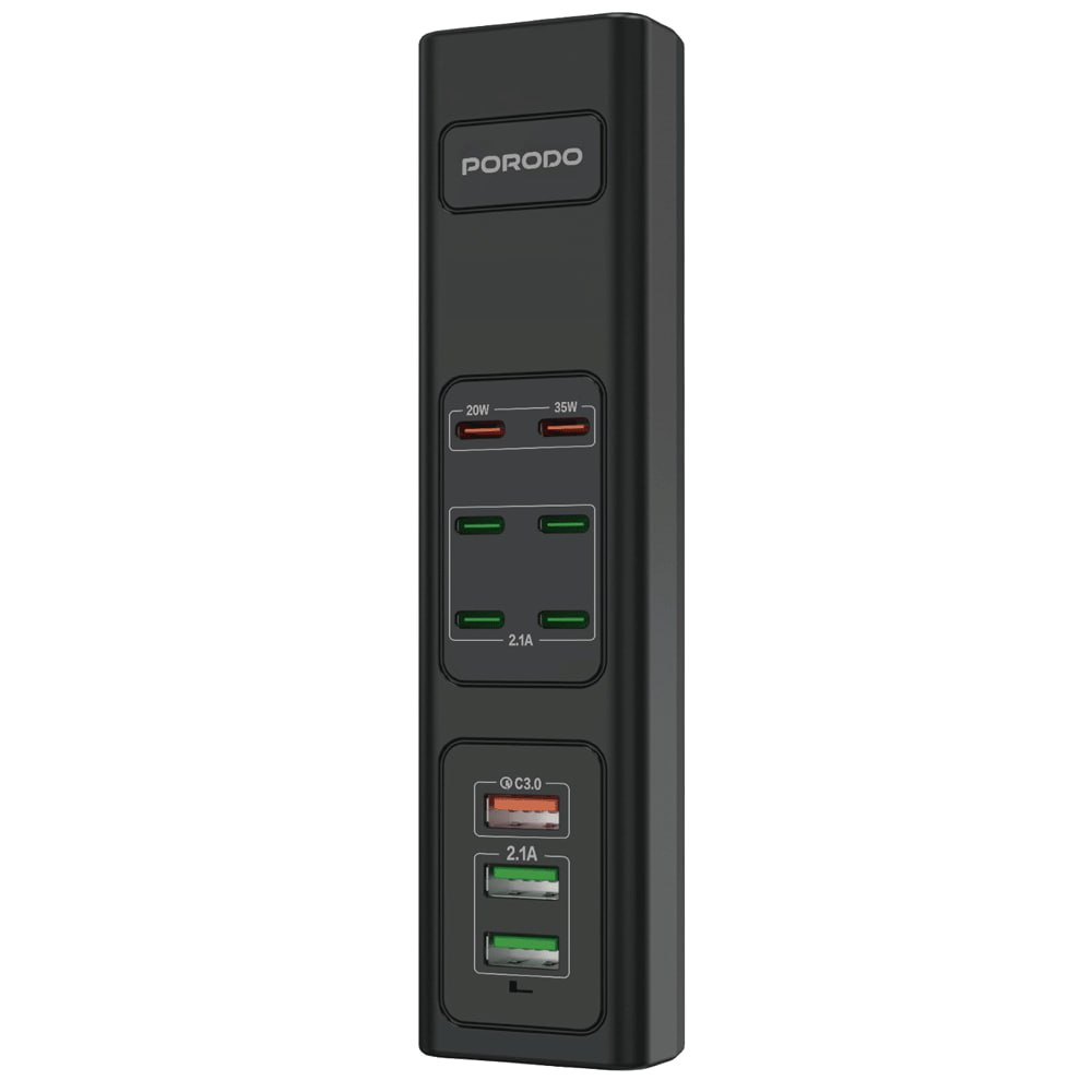 شارژر باتری موبایل پرودو مدل 85W Multi-Port USB Charging HUB