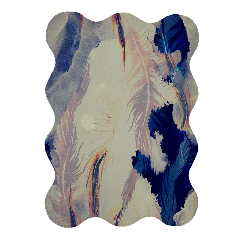 پادری مدل دالبر طرح آبرنگی کد 9146 سایز 80x110 سانتی متر 