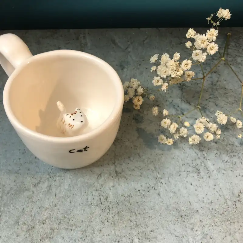فنجان سرامیکی مدل گربه