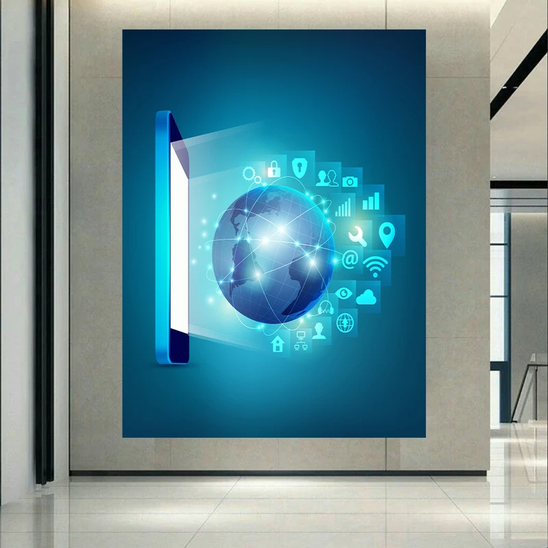 پوستر طرح مخمل تکنولوژی وارتباطات مدل فناوری کد AR303619