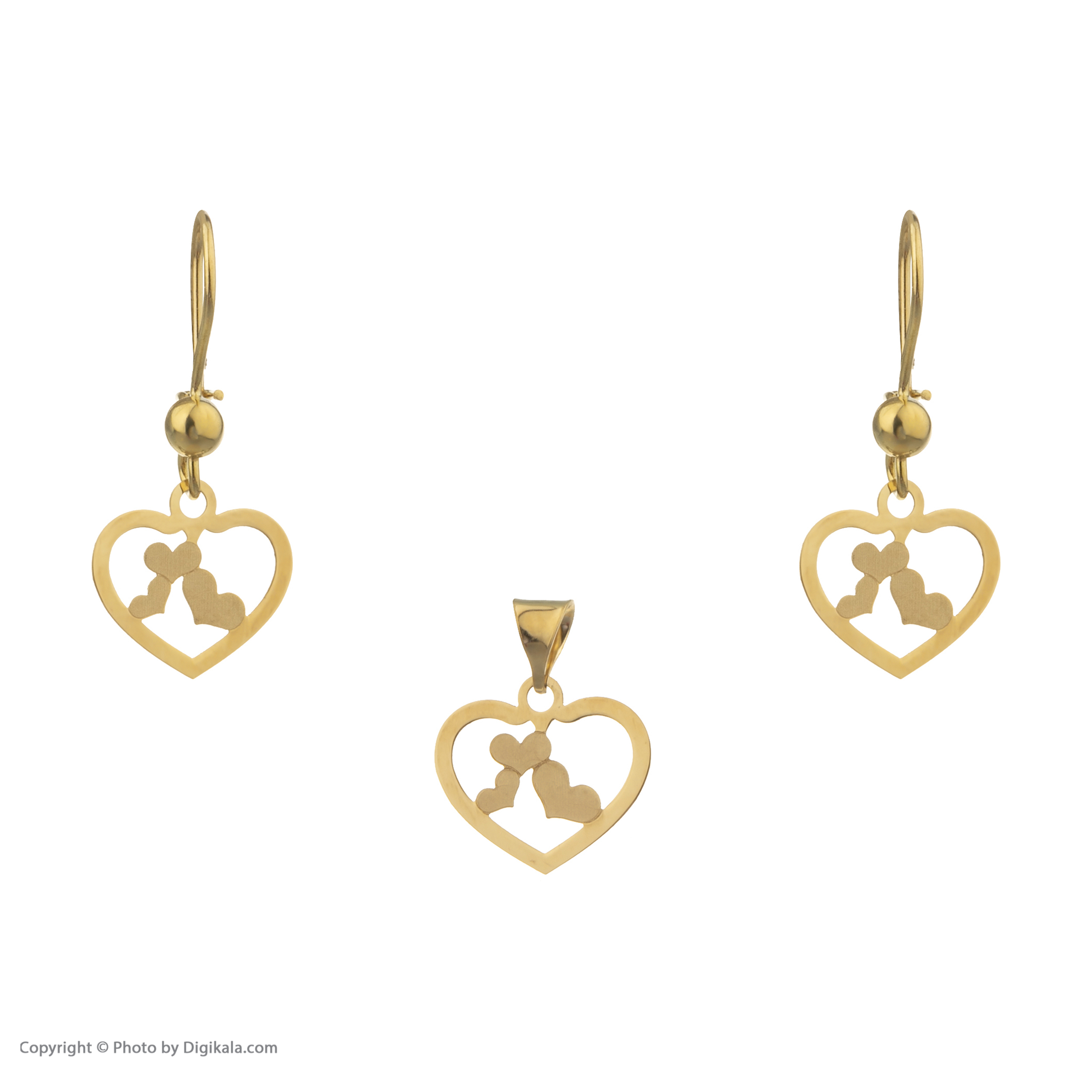 نیم ست طلا 18 عیار زنانه مایا ماهک مدل MS0516