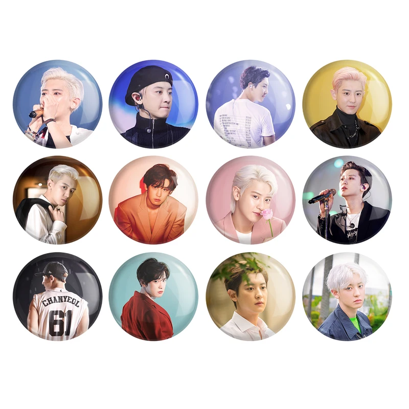 پیکسل خندالو مدل پارک چانیول گروه اکسو کد 611 مجموعه 12 عددی