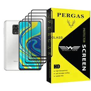 Waily Nice Pergas Glass MIX004 Screen Protector For Xiaomi Redmi Note 9S Pack Of 4