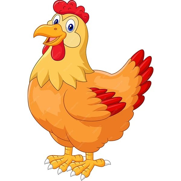 استیکر پارچه و لباس پاد آفرین طرح کارتونی خروس کد 5774