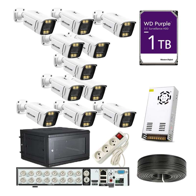 سیستم امنیتی مدل PACK AHD 11 STAR LIGTH - AXESSLINK