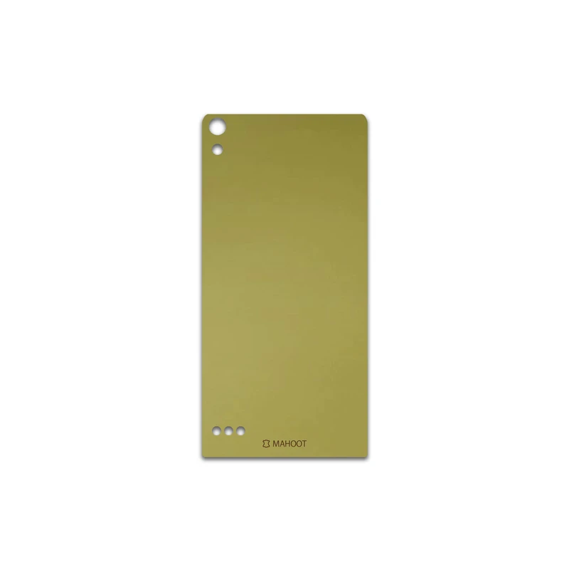 برچسب پوششی ماهوت مدل Matte-Gold مناسب برای گوشی موبایل هوآوی Ascend P6