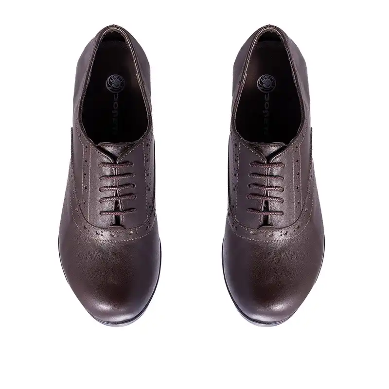 کفش پاشنه بلند زنانه بونتی کد 1182 رنگ قهوه ای