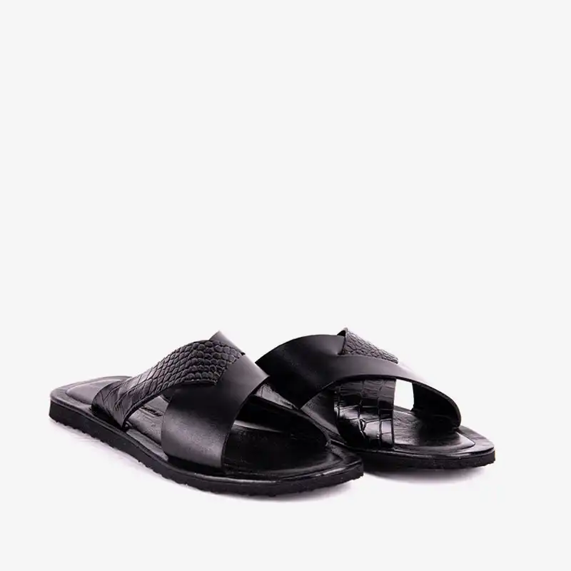 صندل مردانه چرم مشهد مدل j6169