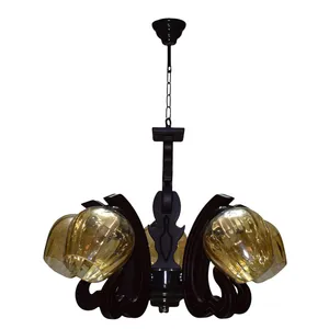 لوستر چشمه نور پنج شعله کد G676/5-BR