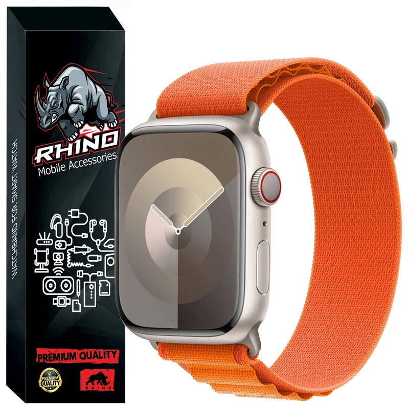 بند راینو مدل Alpine Loop مناسب برای اپل واچ سری SE 2021 44 / SE 2022 44 میلی متر