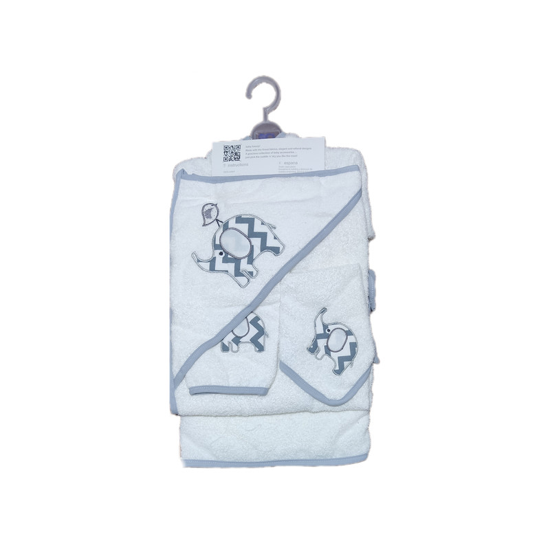 ست حوله نوزادی 5 تکه مادرکر مدل کیمونو فیل و جوجه