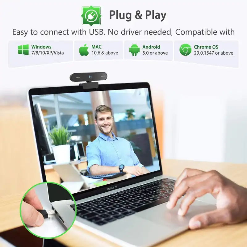 وب کم کمپارک مدل 1080P FHD