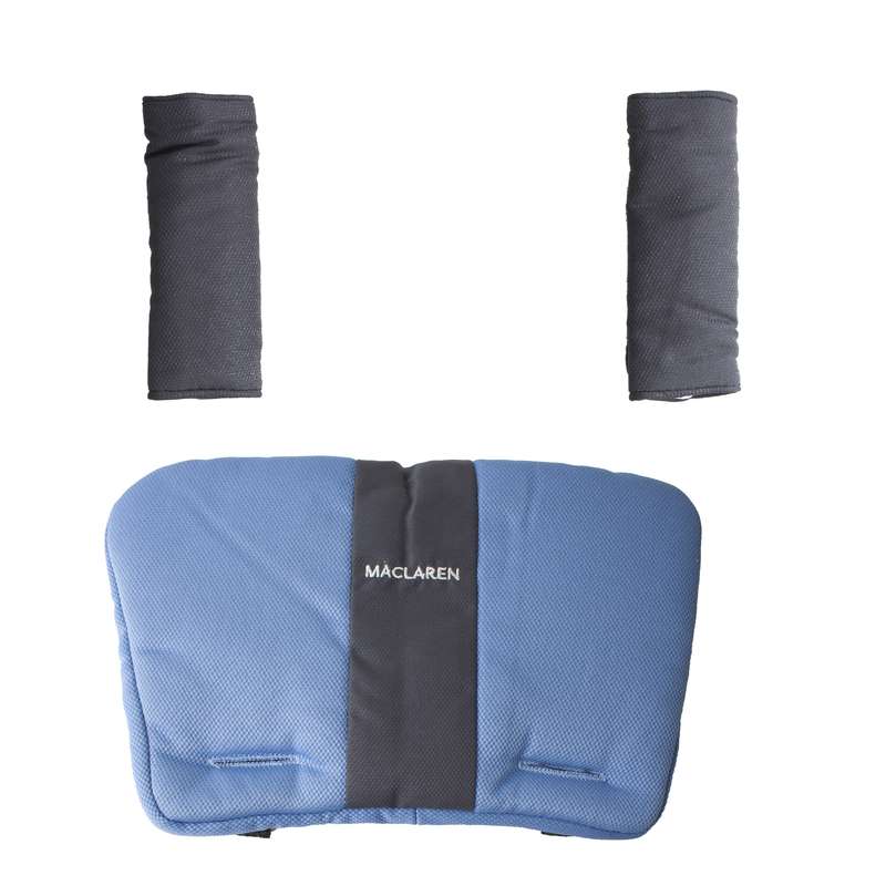 زیرسری و محافظ شانه کالسکه کودک مکلارن طرح دورنگ مجموعه 3 عددی