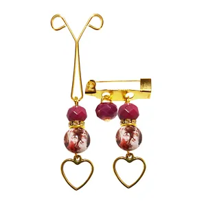 ست سنجاق سینه و گیره روسری کد PM505