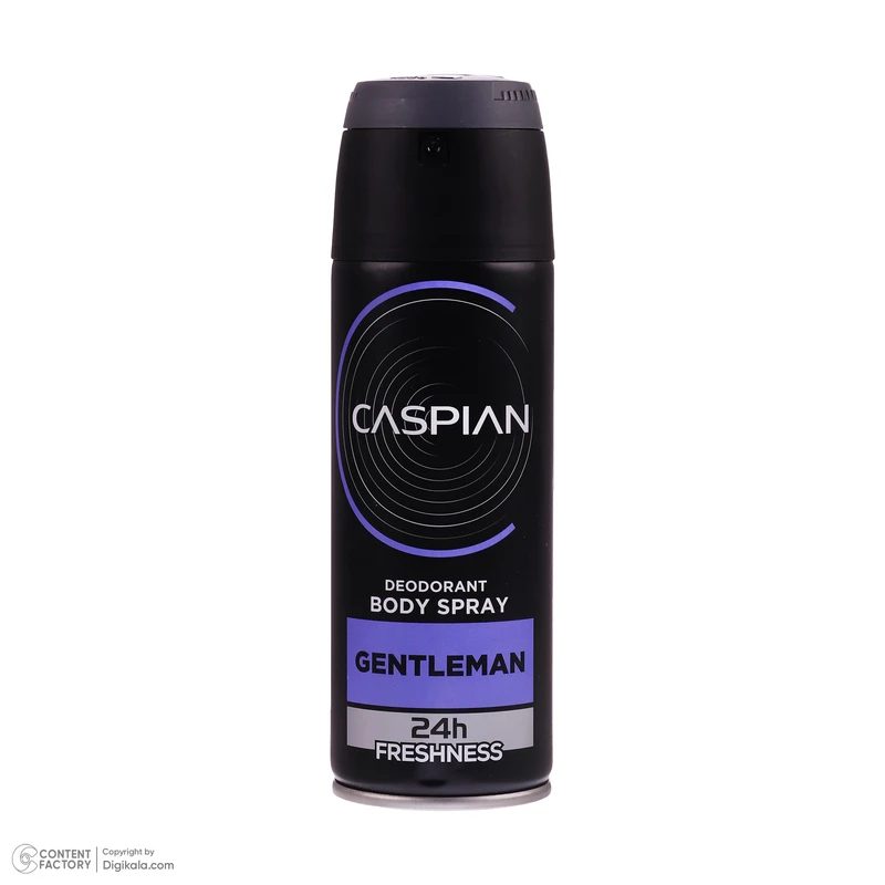 عکس شماره 2 : اسپری دئودورانت بدن مردانه کاسپین مدل gentleman حجم 150 میلی لیتر