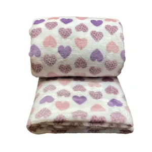 پتو مسافرتی 1 نفر مدل قلبی سایز 200x170 سانتی‌متر