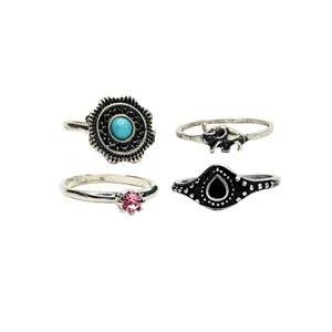 انگشتر زنانه فوراور 21  کد NF_06 مجموعه 4 عددی