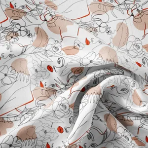 پارچه لباس مدل کرپ بوگاتی طرح مینیمال