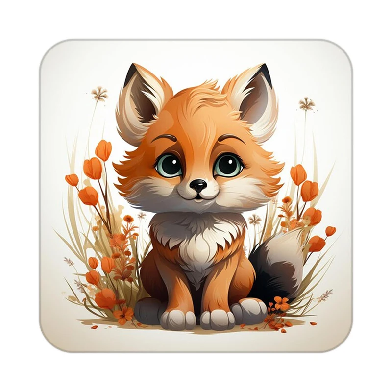 زیر لیوانی کاکتی طرح حیوانات کارتونی مدل mp28628