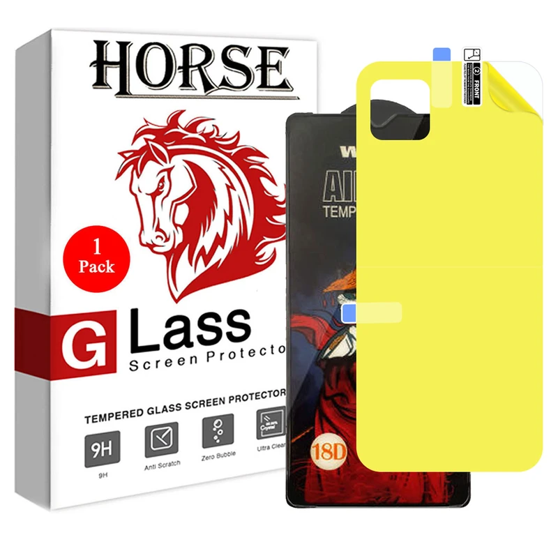 محافظ صفحه نمایش هورس مدل 2AIRN مناسب برای گوشی موبایل سامسونگ Galaxy A22 5G به همراه محافظ پشت گوشی