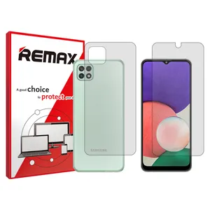 Remax HyGEl transparent display screen protector suitable for Samsung Galaxy A22 5G phones along with the back of the phone