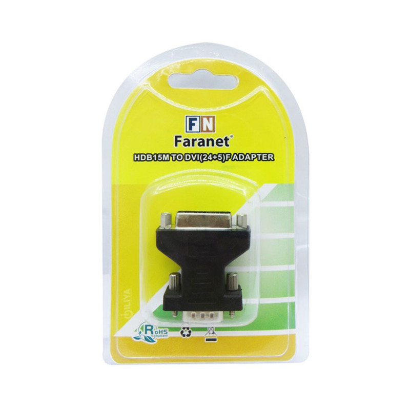 مبدل کانکتور VGA نر به DVI-I مادگی فرانت مدل FN-DAV100