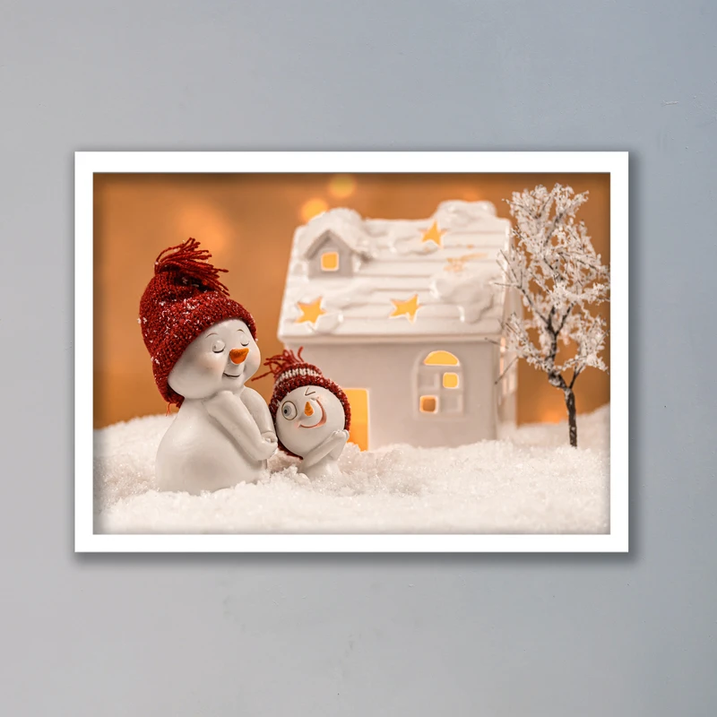 تابلو مدل فانتزی طرح آدم برفی کد LAG10154