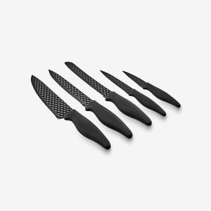 سرویس چاقو آشپزخانه 5 پارچه کاراجا مدل Theia Black