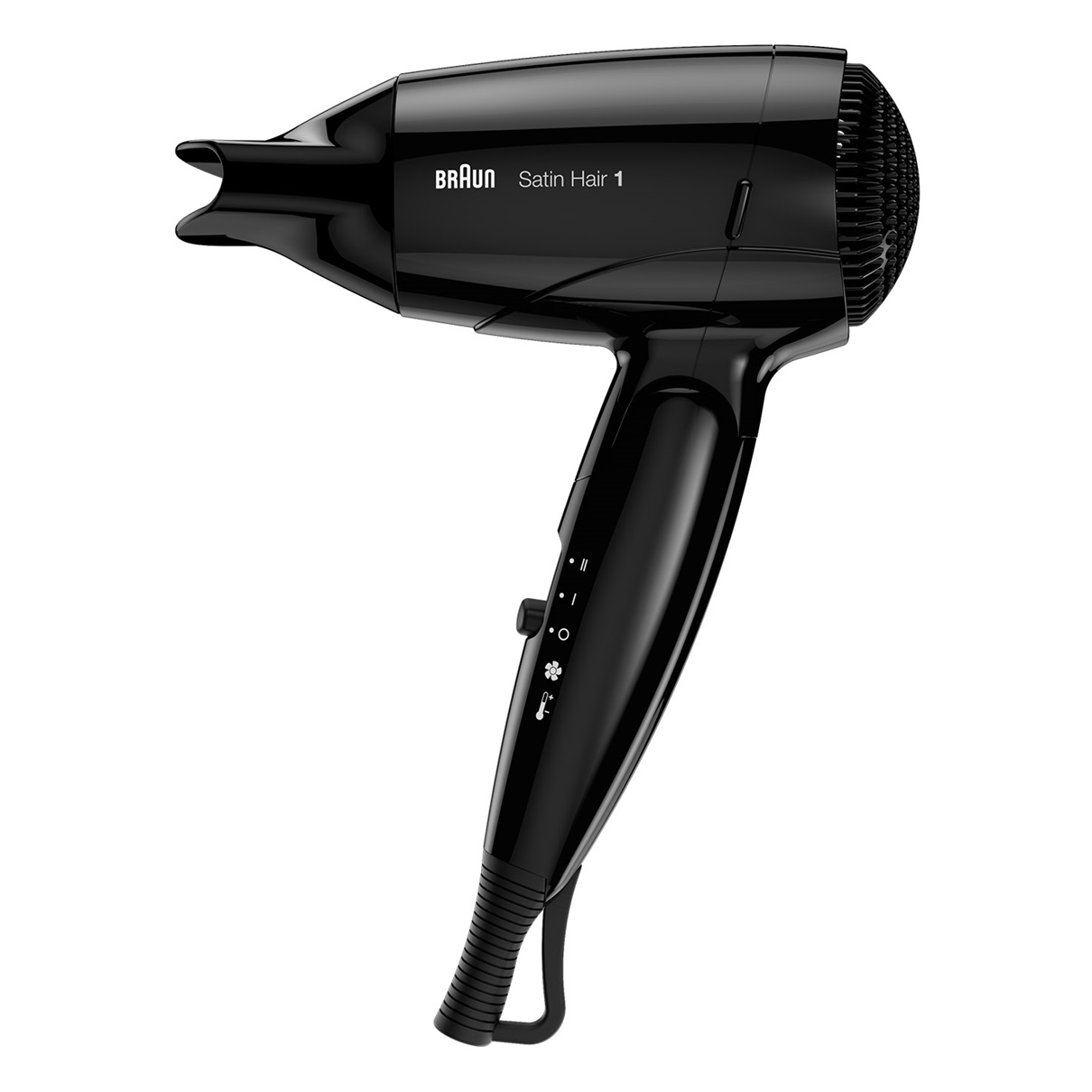 سشوار مسافرتی براون مدل HD 130 با توان 1200 وات، موتور DC، تنظیم دما و سرعت در دو حالت، فناوری تولید یون، کاهش وز مو، دسته تاشو و متمرکزکننده باریک سشوار مسافرتی براون مدل HD 130 با توان 1200 وات، موتور DC، تنظیم دما و سرعت در دو حالت، فناوری تولید یون، کاهش وز مو، دسته تاشو و متمرکزکننده باریک