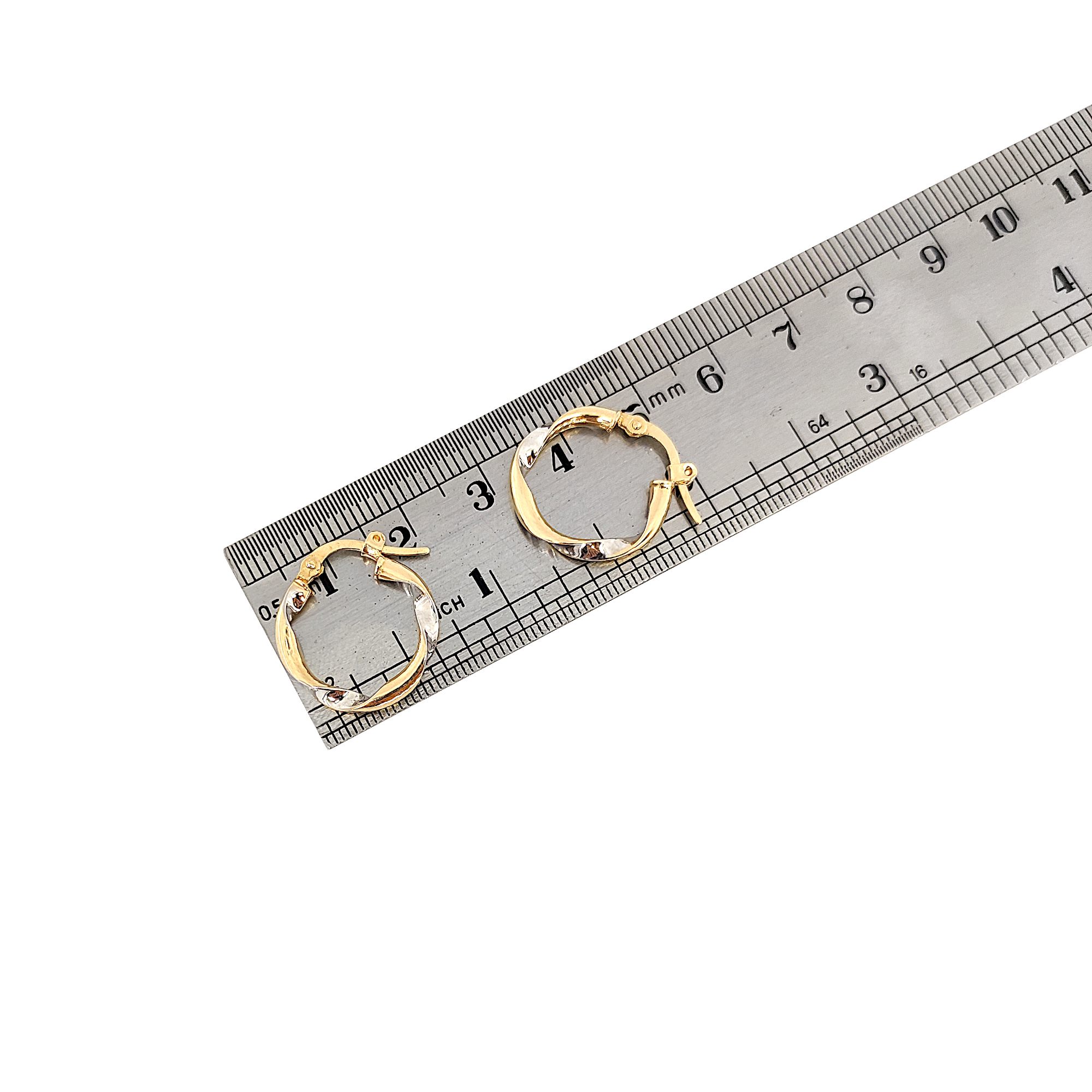 گوشواره حلقه ای طلا 18 عیار زنانه طلا و جواهرسازی افرا مدل چفتی 161159