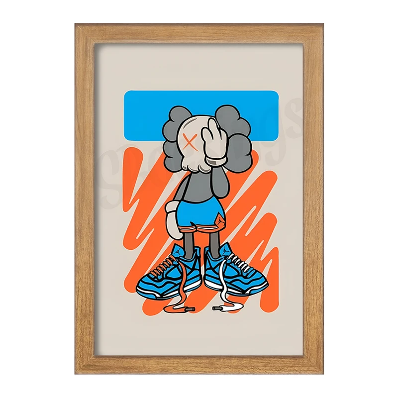 تابلو خندالو مدل  کاوز (Kaws) کد F11035