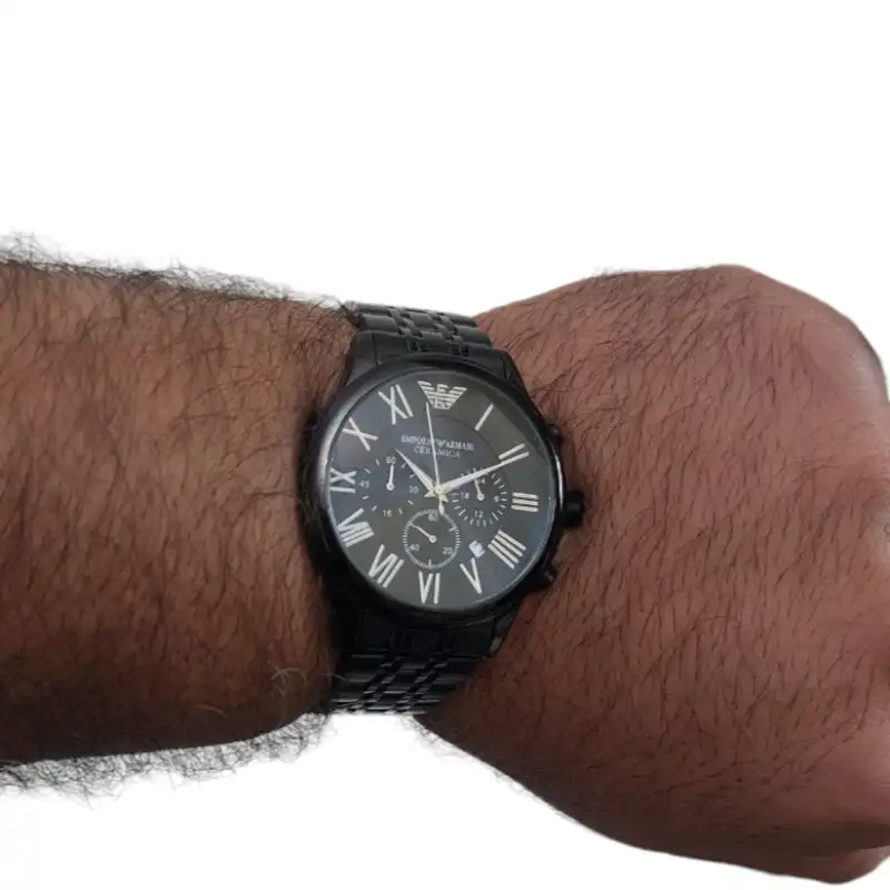 ست ساعت مچی عقربه ای زنانه و مردانه مدل سه موتوره کرنوگراف کد AR-M001