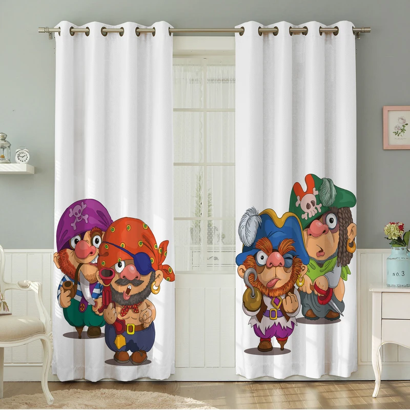 پرده نیروانا طرح  کودک مدل هازان کد 4368سایز 140×280 سانتی متر