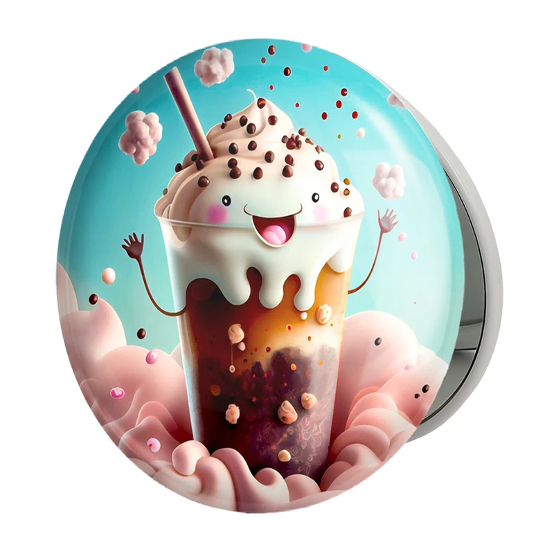 آینه جیبی خندالو طرح کاپ کیک مدل تاشو کد 28838