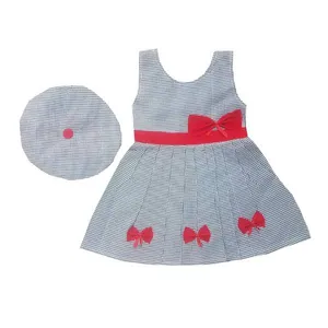 ست پیراهن و کلاه دخترانه مدل g89