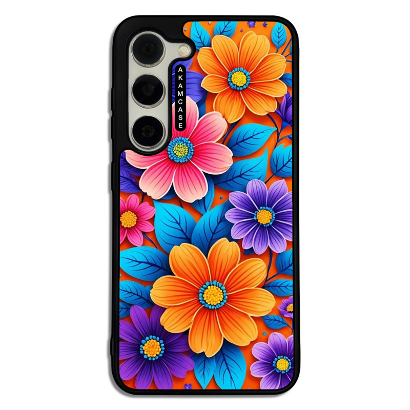 کاور آکام مدل AMC-WSGS23-FLOWERS-39 مناسب برای گوشی موبایل سامسونگ Galaxy S23