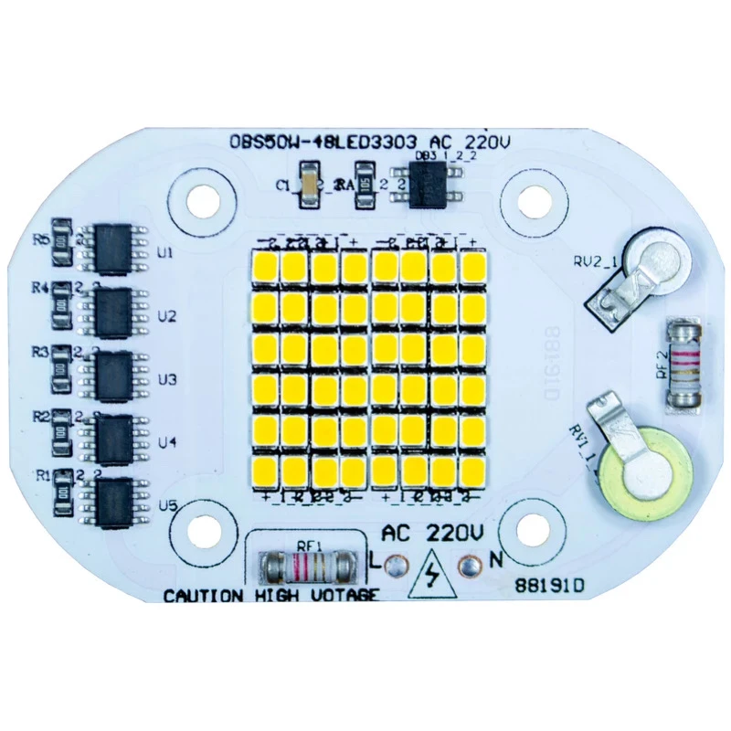 چیپ پروژکتور مدل لامپ ال ای دی 50 وات مدل SEOL-220V بسته 5 عددی