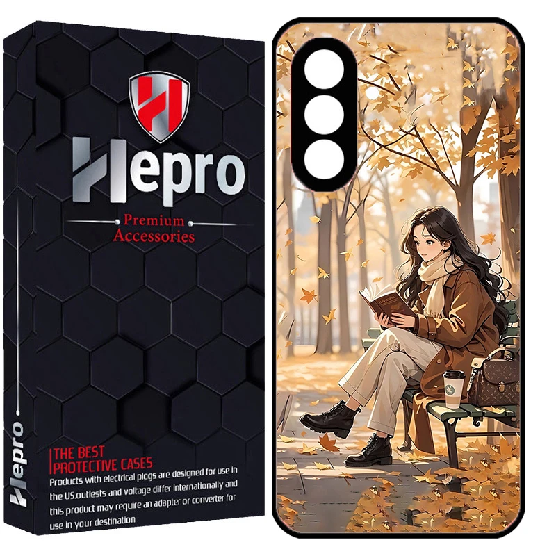 کاور هپرو طرح دختر کتابخوان  کد Dimo-662 مناسب برای گوشی موبایل سامسونگ Galaxy A17