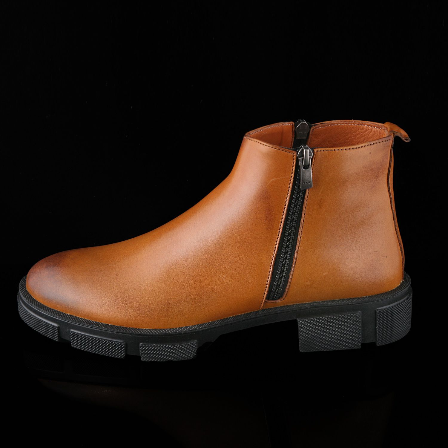 نیم بوت مردانه چرم یلسان مدل تایسز کد ASL-TSZ-515-GN -  - 2