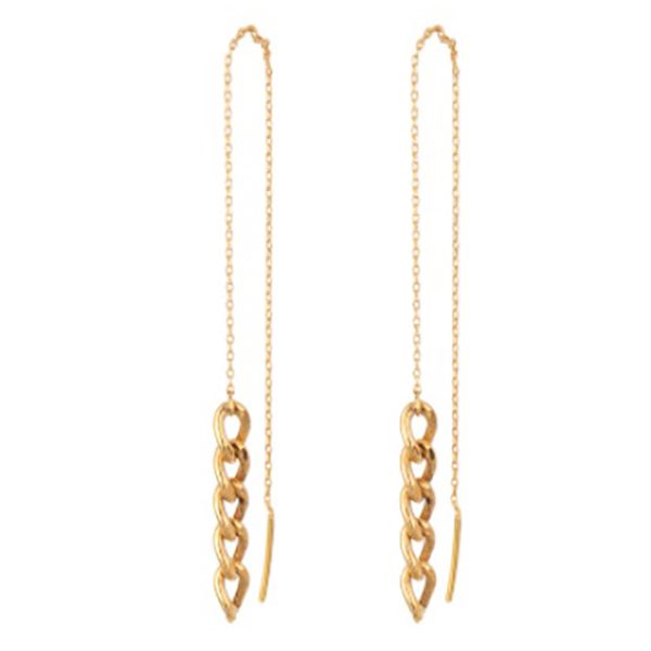 گوشواره طلا 18 عیار زنانه دوست خوب مدل dk495 -  - 3