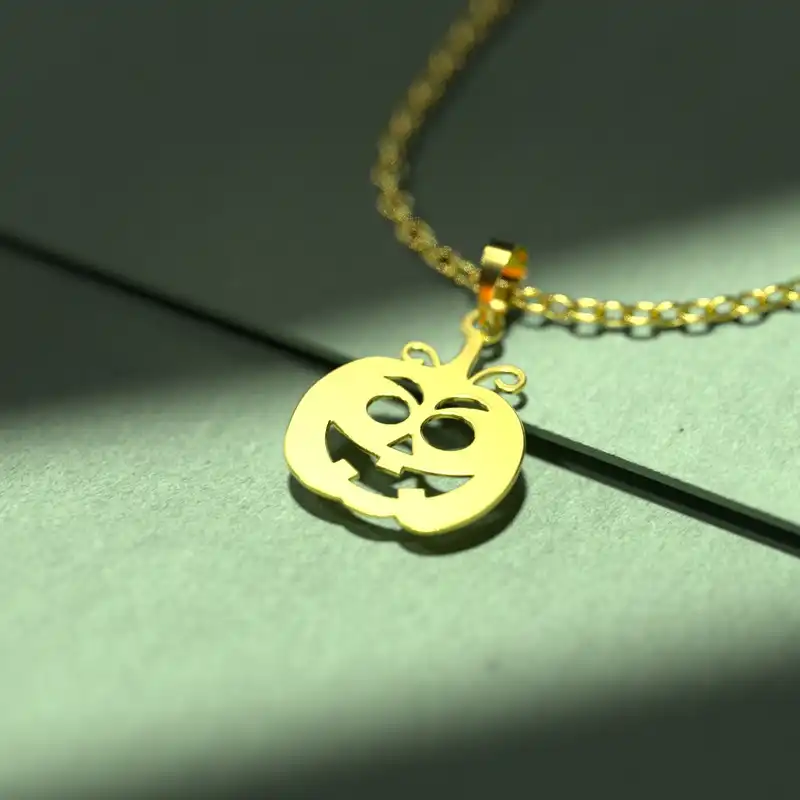 گردنبند طلا 18 عیار زنانه مدوپد مدل هالووین کد G3-1-1278