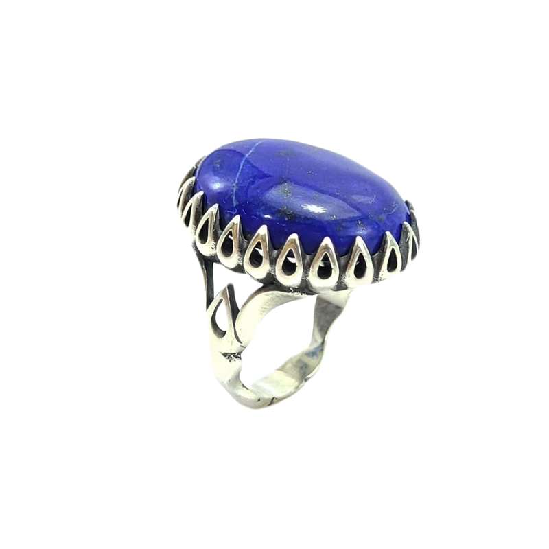 انگشتر نقره مردانه مدل لاجورد افغان کد 1673 انگشتر نقره مردانه مدل لاجورد افغان کد 1673