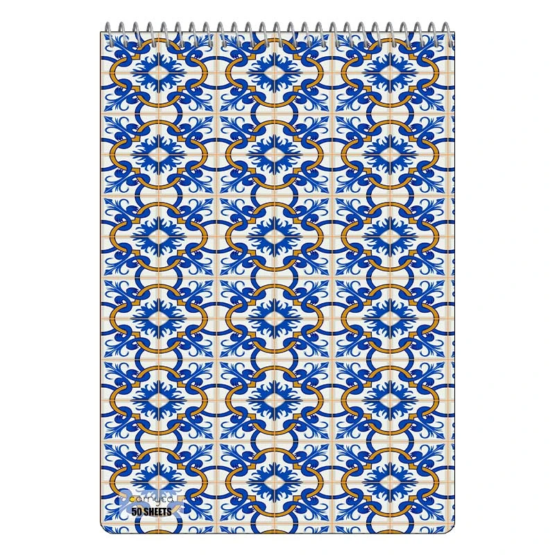 دفتر نقاشی 50 برگ سیمی کارنیکا طرح پترن ایرانی Persian Pattern کد 60469
