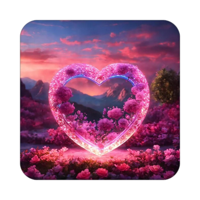 زیر لیوانی کاکتی مدل عاشقانه کد mp11930