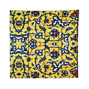 رومیزی مدل مخمل طرح کاشی کد 08