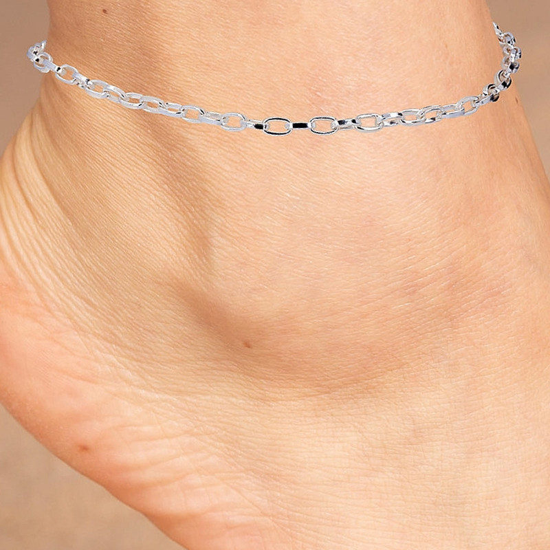 پابند زنانه مدل  simple chain