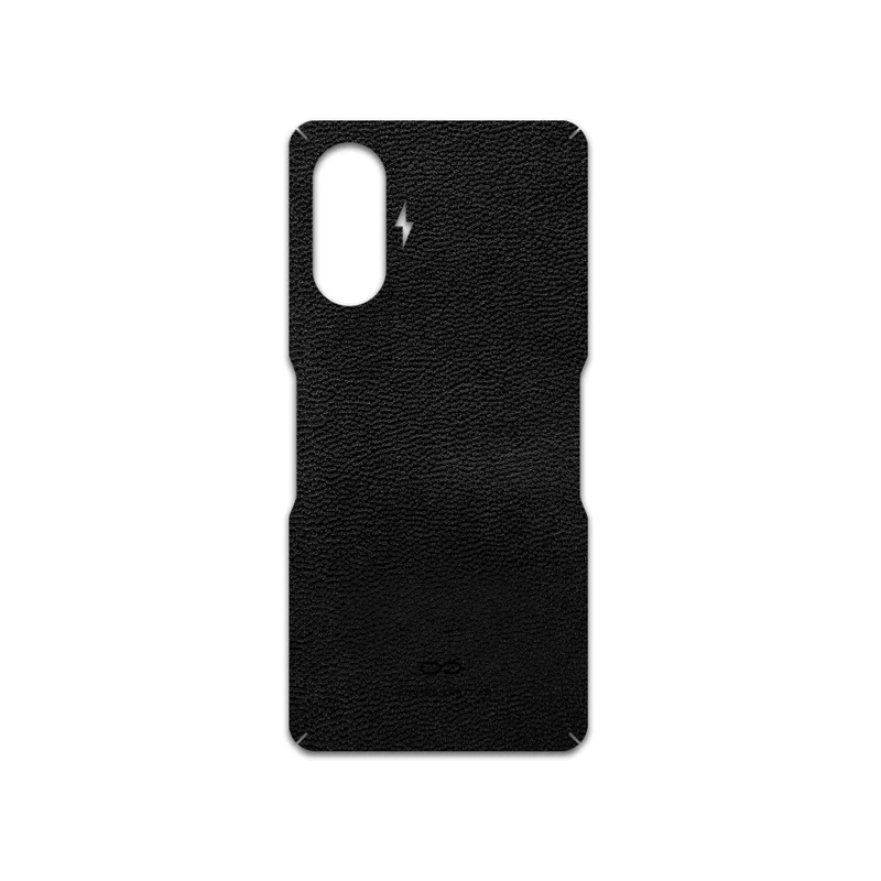 برچسب پوششی ماهوت مدل Black-Leather مناسب برای گوشی موبایل شیائومی Redmi K40 Gaming