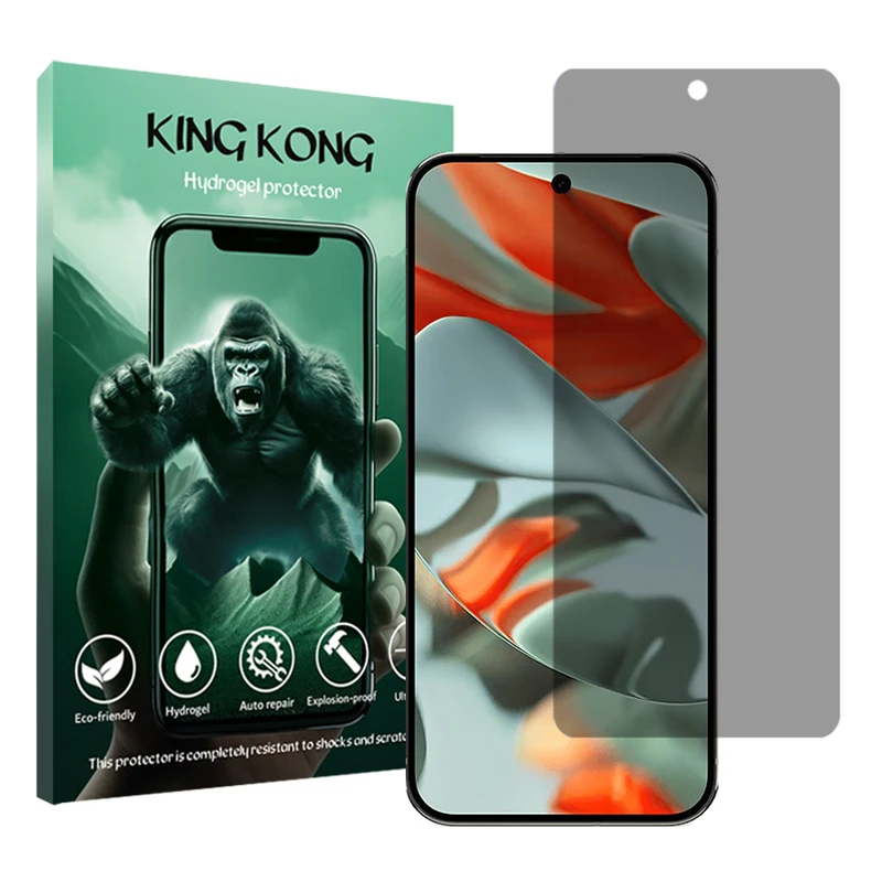 محافظ صفحه نمایش حریم شخصی کینگ کونگ مدل Tough مناسب برای گوشی موبایل گوگل Pixel 9 Pro XL