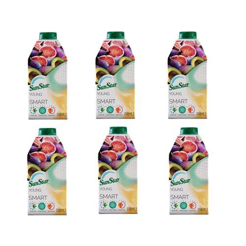 آبمیوه یانگ اسمارت آووکادو انجیر سان استار - 0.5 لیتر بسته 6 عددی
